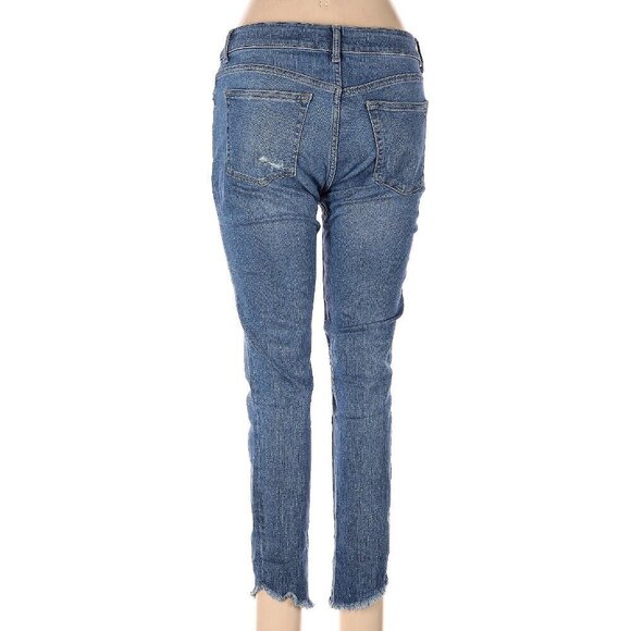 DL1961 Light Blue Acetate Wash Margaux Instasculpt Ankle Skinny Jeans - Picture 3 of 7